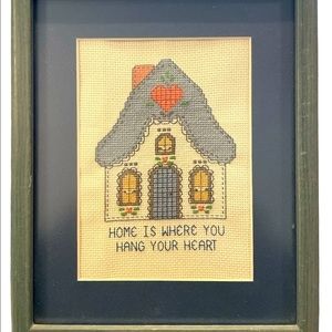 Cross Stitch "Home is Where You Hang Your Heart"